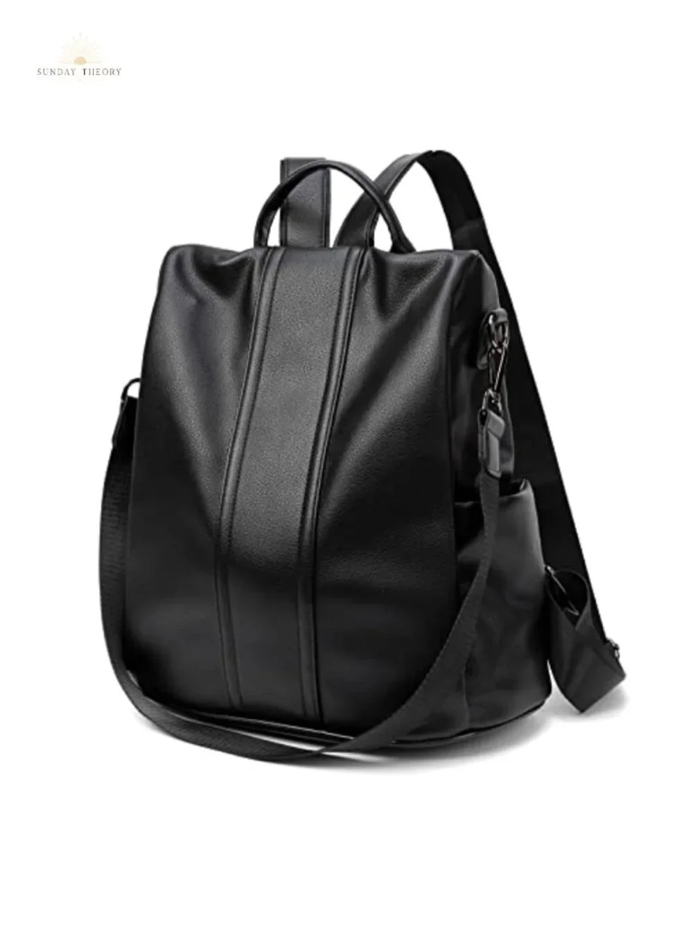 Waterproof Nylon Anti-Theft Backpack Purse with USB Charging Port